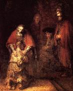 REMBRANDT Harmenszoon van Rijn The Return of the Prodigal Son Spain oil painting artist